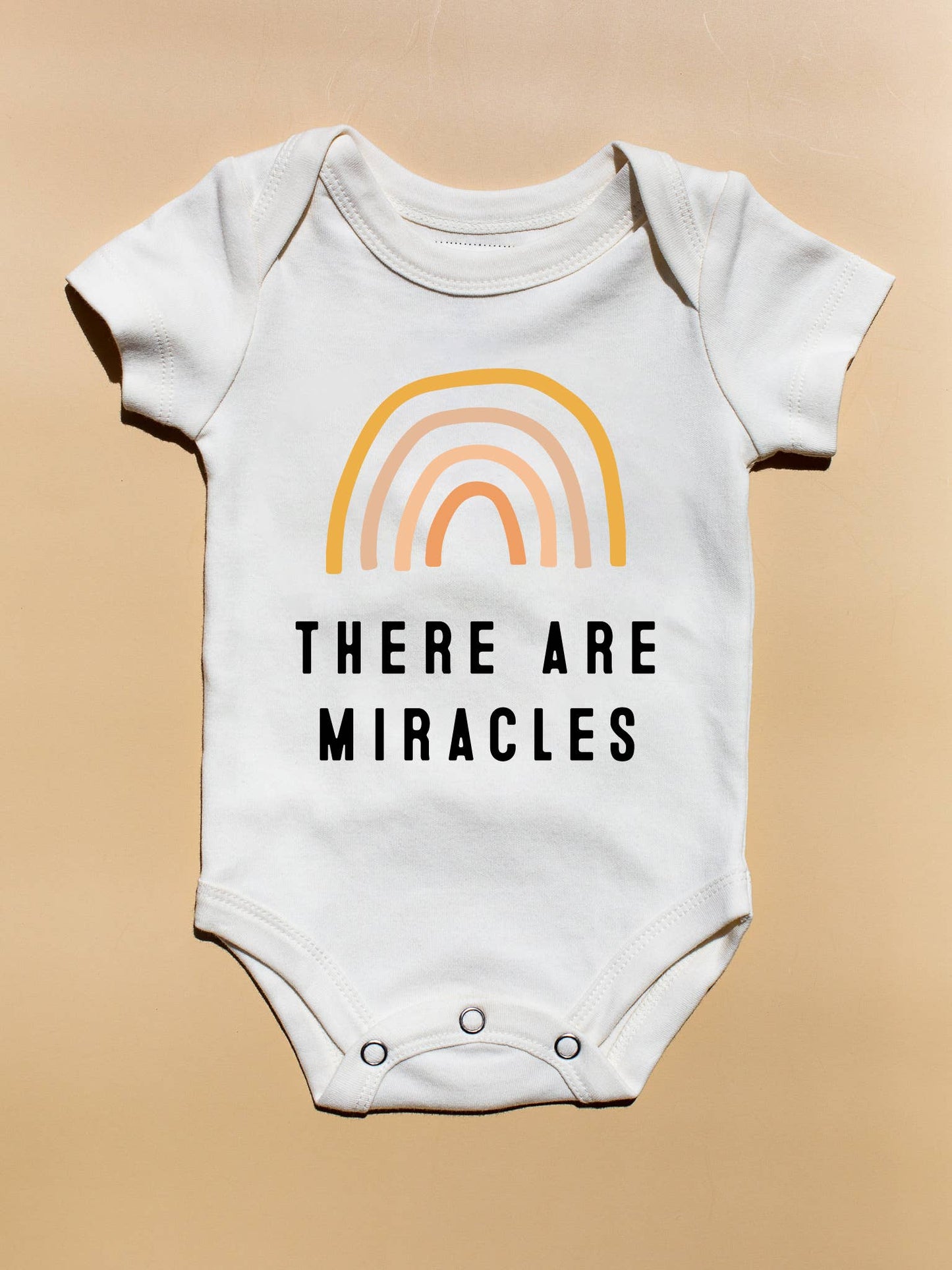 Modern Burlap - Organic Bodysuit - There are miracles