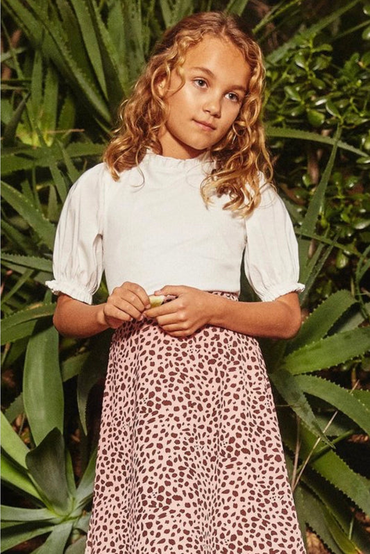 Pleated Cinched Sleeve Top