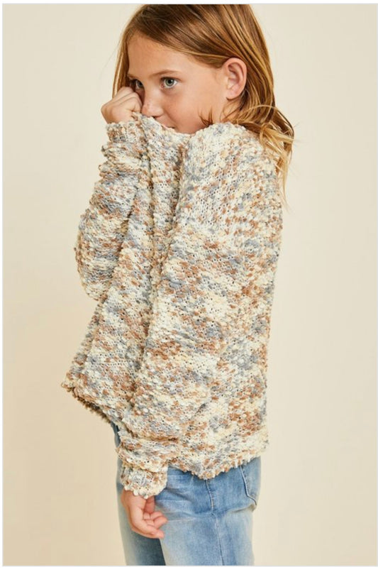 Textured Cropped Sweater