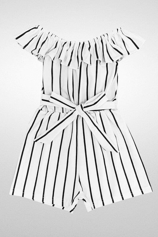 Girls Striped Romper